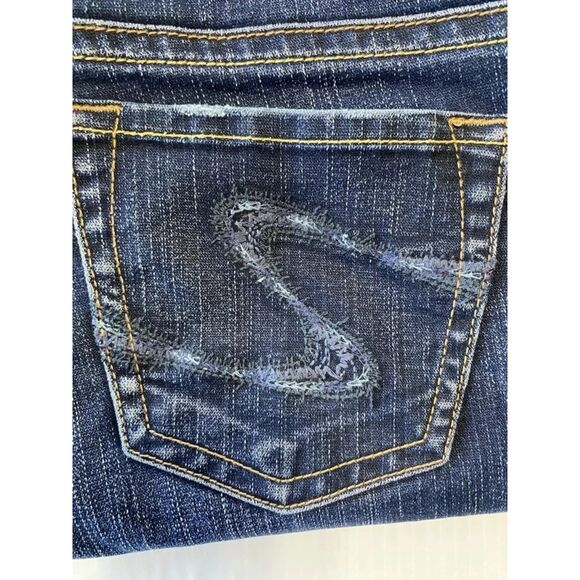 Silver Suki Women's Whiskered Jeans, Low Rise, Bootcut, Embroidered Fit 28"x30" - Picture 5 of 11